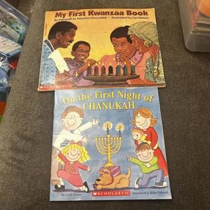 Scholastic Holiday Theme Books - Chanukah & Kwanza